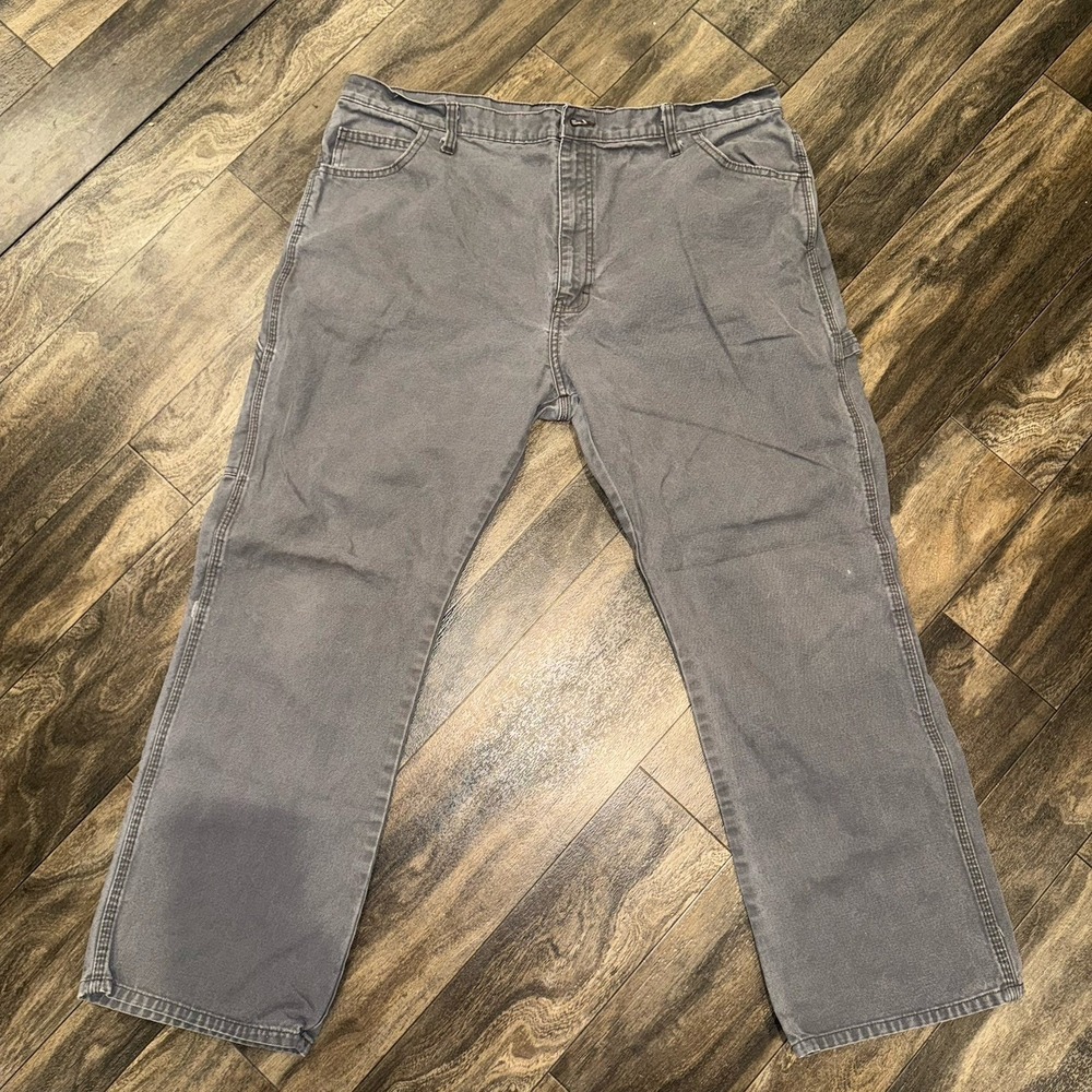 Dickies‎ Carpenter Grey Canvas Men's Pants Size 40x30 Work Pants 6 Pockets